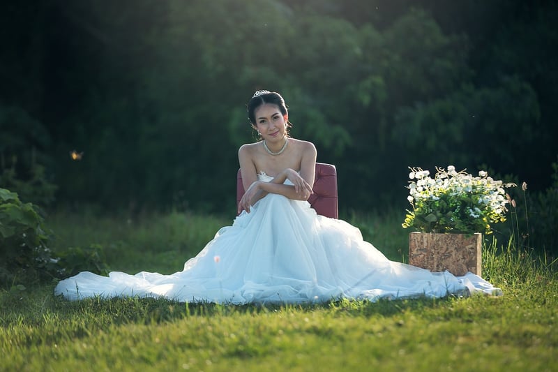 Outdoor wedding by the creek